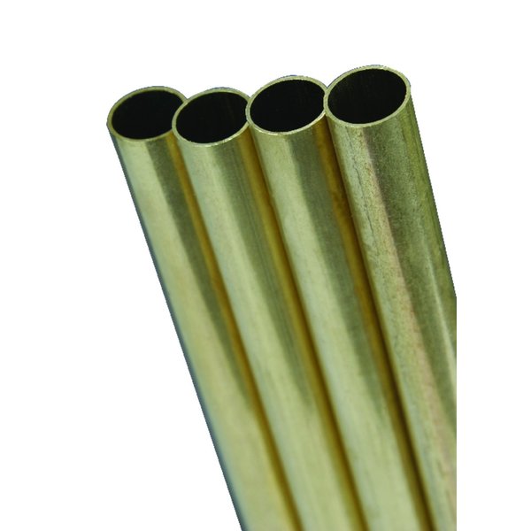 K&S Precision Metals K&S 3/16 in. D X 36 ft. L Round Brass Tube 1147